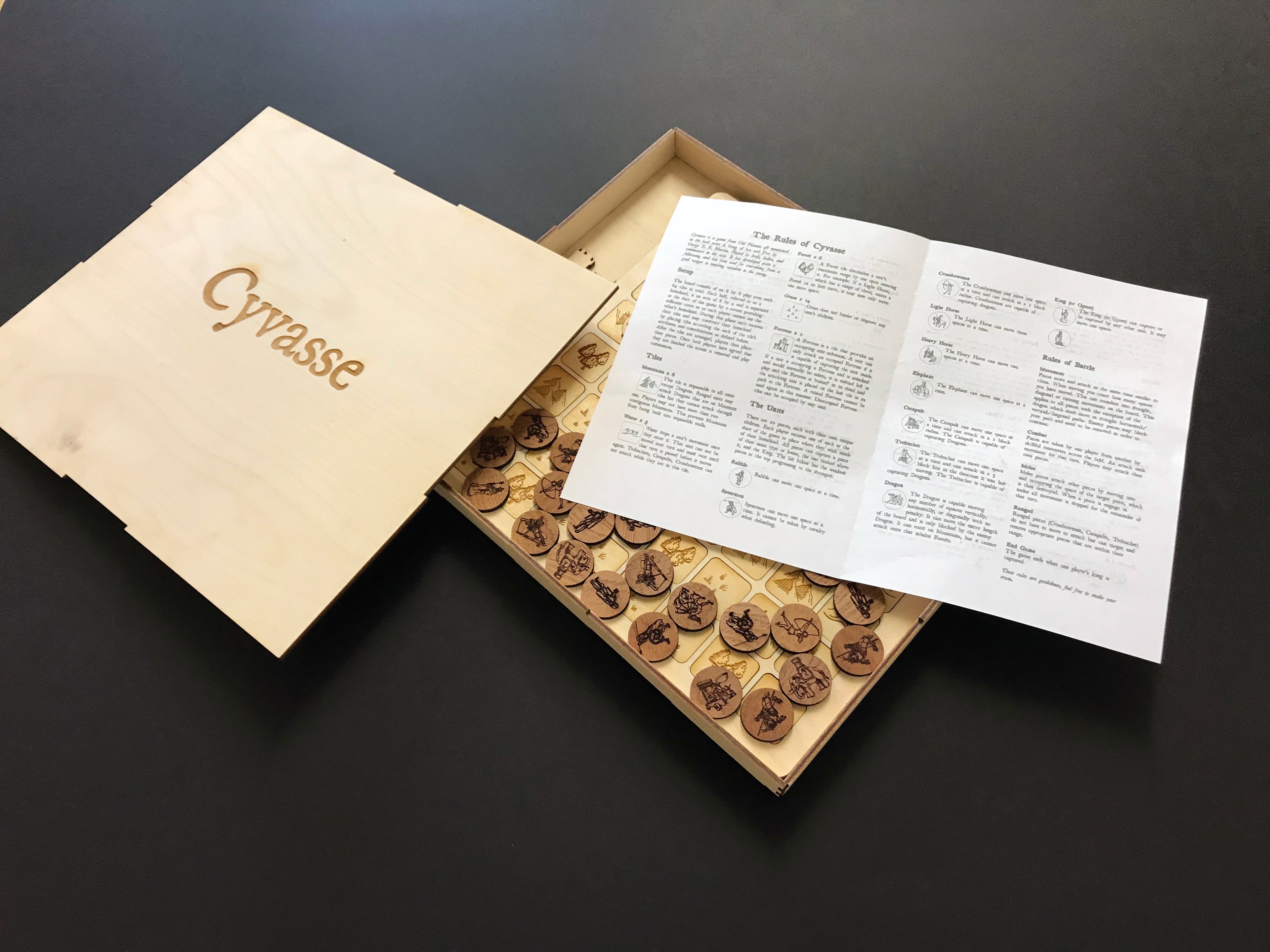 Cyvasse: A Game of Thrones Board Game